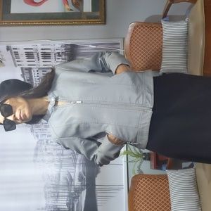 J2 Non leather gray jacket size M